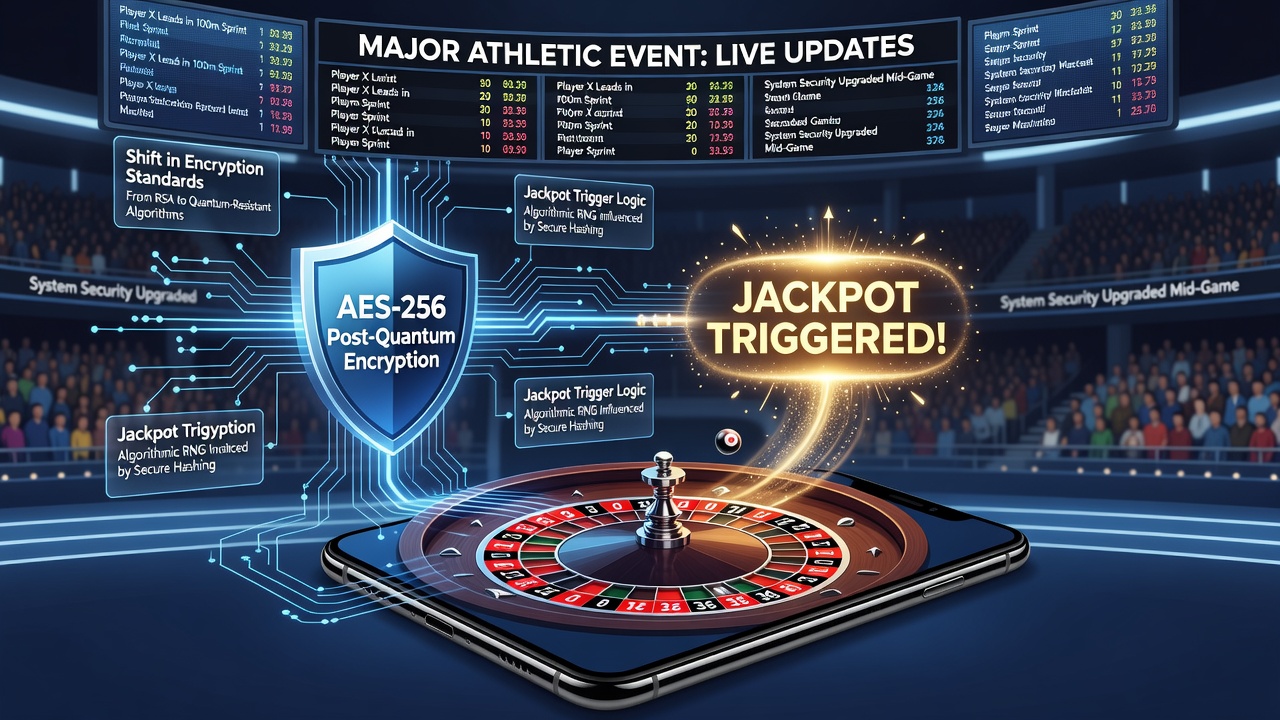 Server infrastructure supporting encrypted mobile gaming during athletic competitions